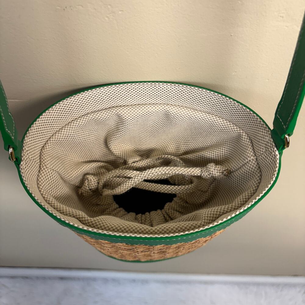 NWOT Talbots Rattan Basket Crossbody Bag - Picture 6 of 8